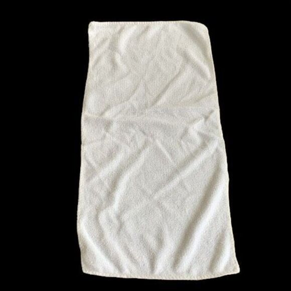 Set of 5 White Ultra Absorbent Soft Hand Face Gym Guest Towels 20”x10” Reusable - Picture 1 of 8